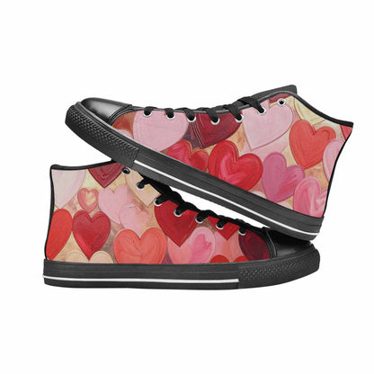 WOMEN'S No Words Or High Top Canvas Surreal Custom Shoes