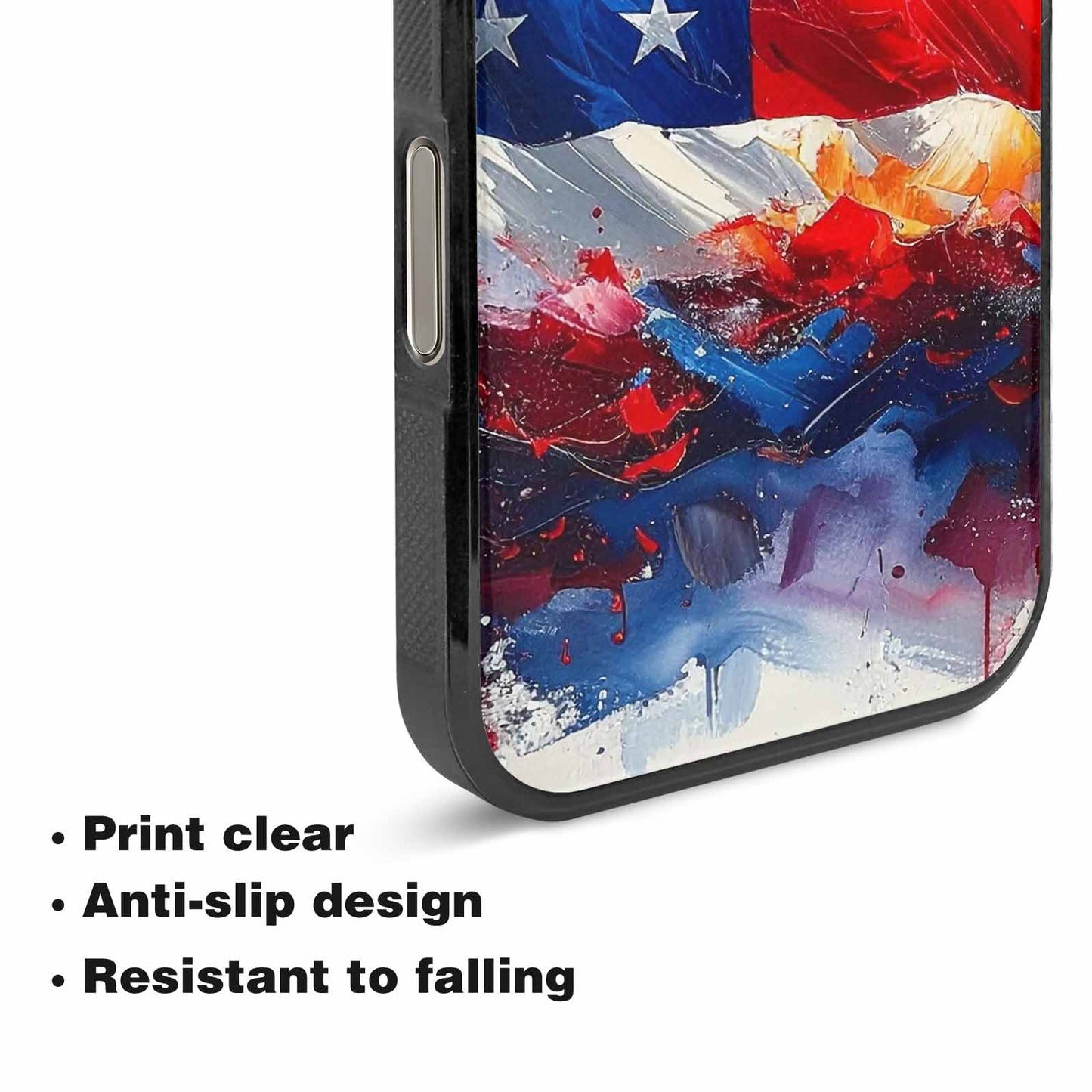 iPhone 16 Pro Case — Usa Flag Stars And Stripes Art, Original Design Phone Case