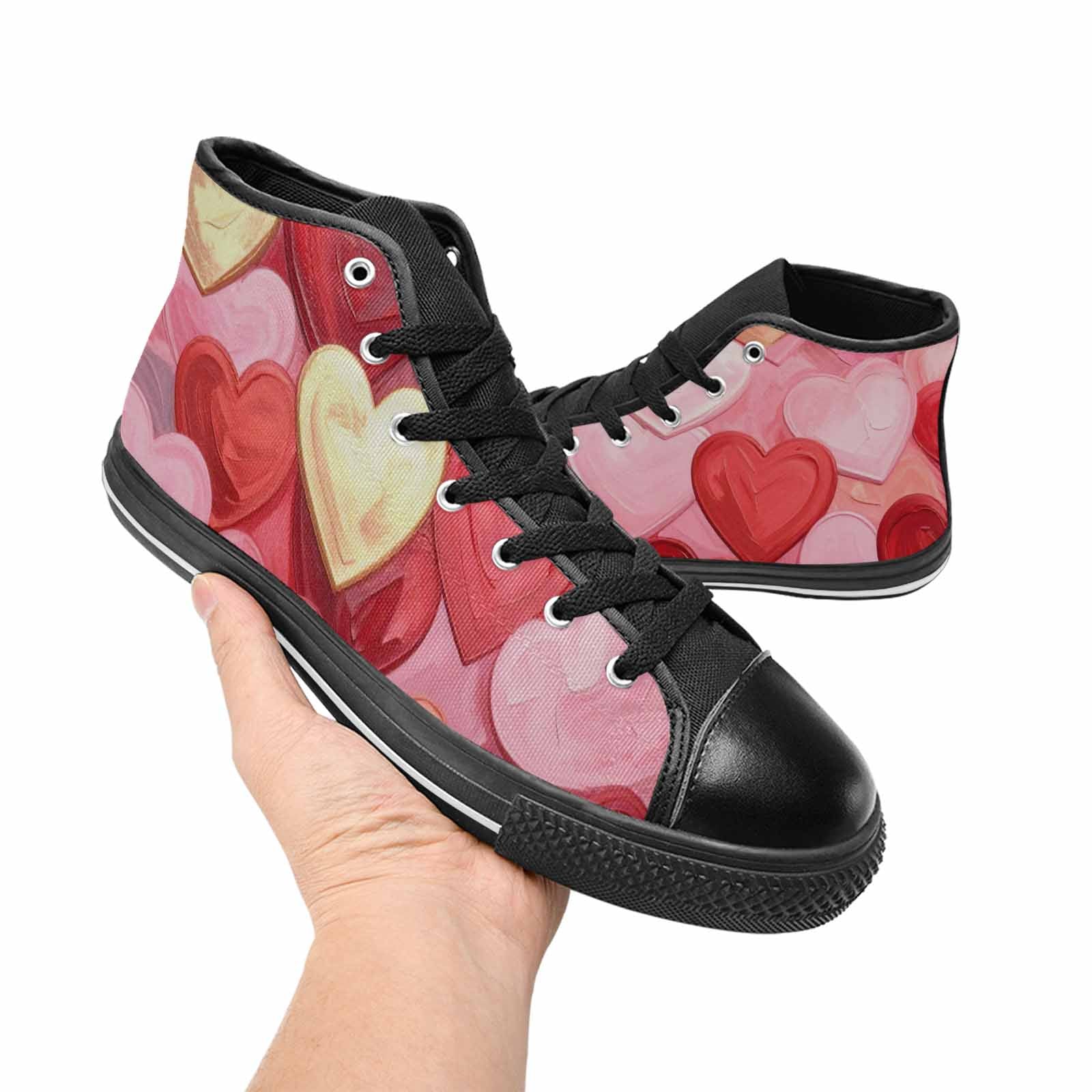 MEN'S No Words Or High Top Canvas Surreal Custom Sneakers