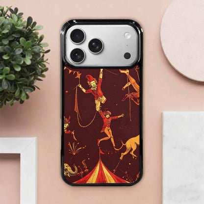 iPhone 17 Pro Max Case — Vintage Circus Art Pattern Retro Vintage, Custom Designed Case Cover