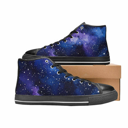MEN'S Galaxy Art - High Top Canvas Surreal Custom Shoes
