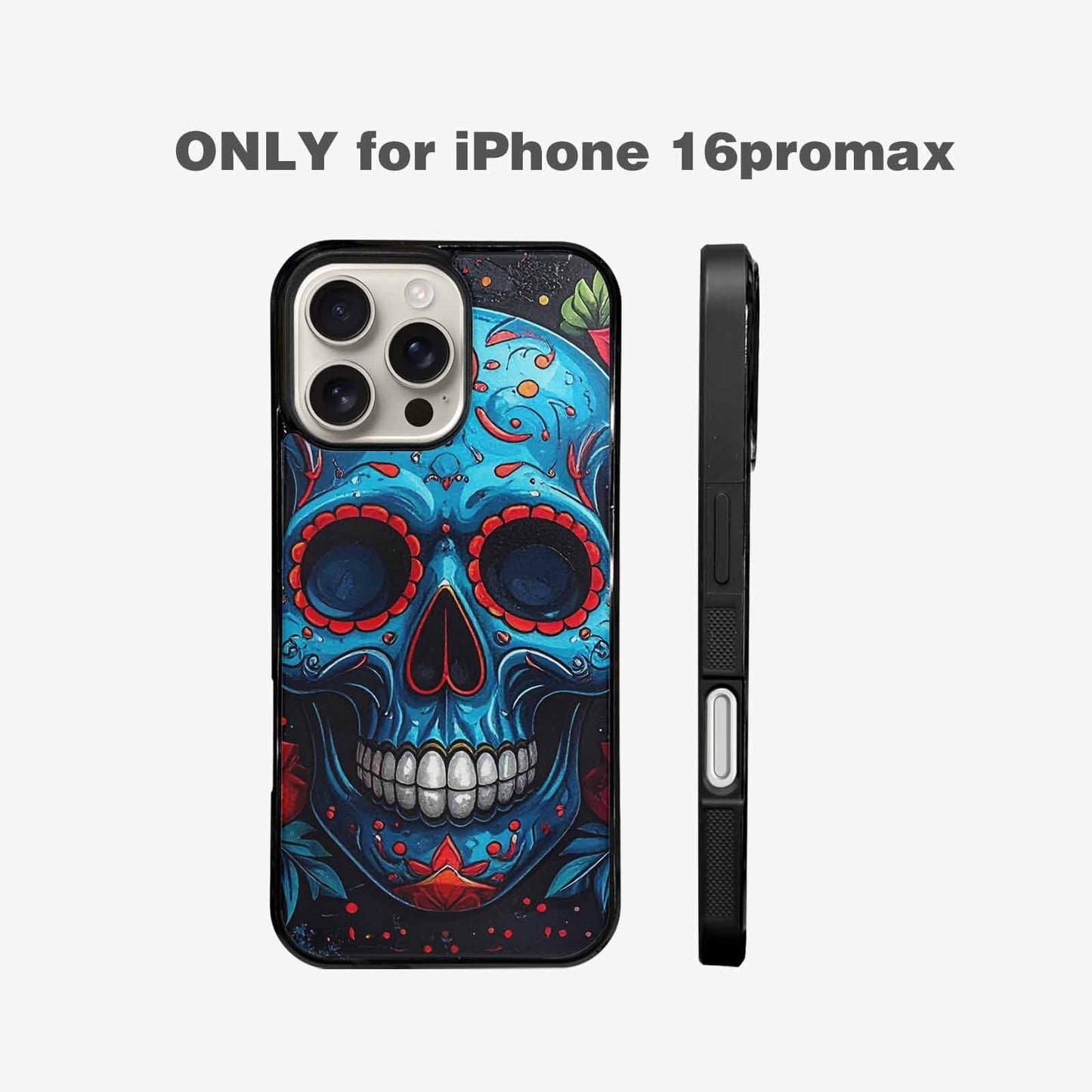 iPhone 16 Pro Max Case — Graffiti Skull, Custom Print Case Cover