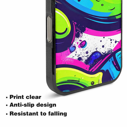 iPhone 16 Pro Max Case — Acid Wash Cartoon, Custom Art Phone Cover