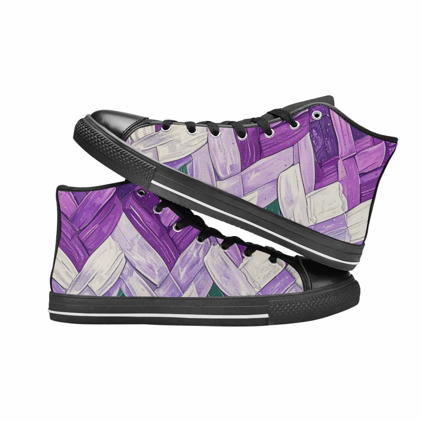 MEN'S Genderqueer Flag Color High Top Canvas Aesthetic Shoes