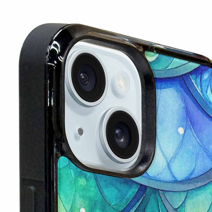 iPhone 15 Plus Case — Mermaid Scale Art Pattern, Custom Printed Phone Case