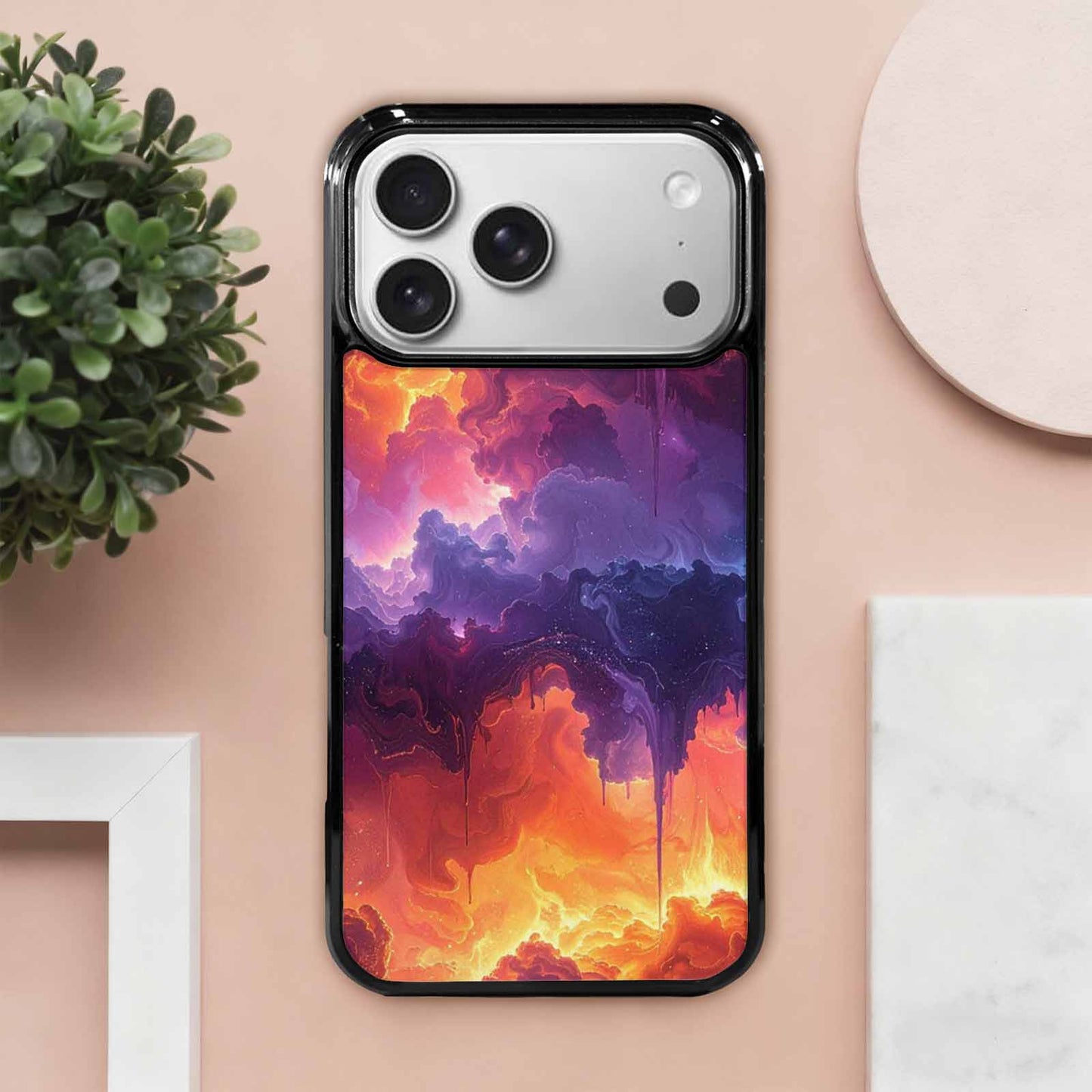 iPhone 17 Pro Max Case — Seamless Tileable Pattern Of Galaxy Space, Personalized Phone Case
