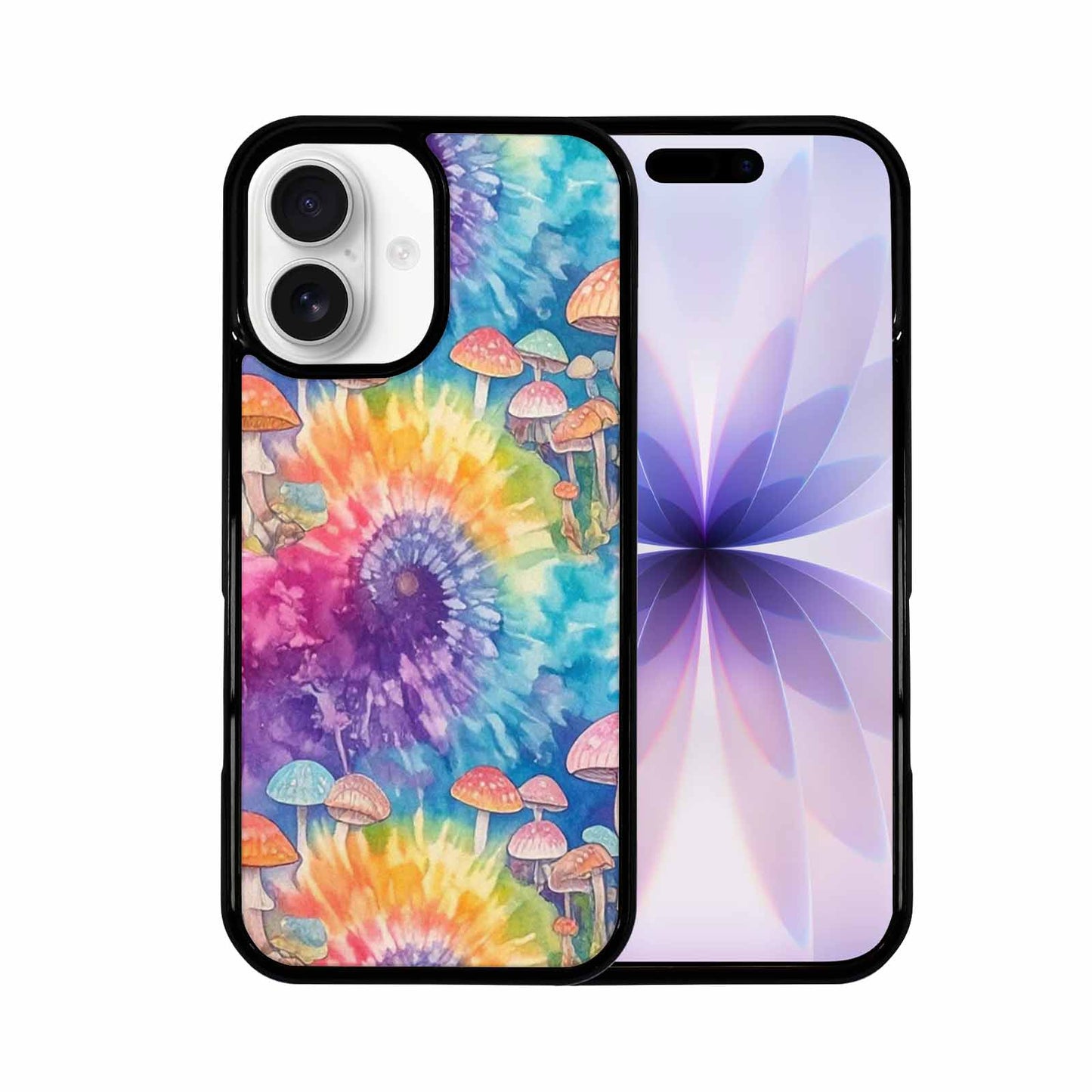 iPhone 17 Case — Mushrooms Tie Dyemushrooms Pat Tie Dye, Custom Print Case Cover