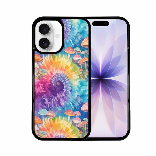 iPhone 17 Case — Mushrooms Tie Dyemushrooms Pat Tie Dye, Custom Print Case Cover