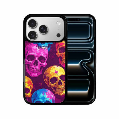 iPhone 17 Pro Case — Tie Dye Skull Art Seamless Gothic, Unique Phone Case Design