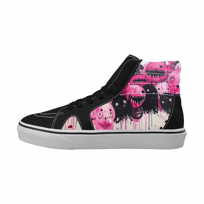 MEN'S Monsters (general) High Top Canvas Melting Art Custom Sneakers