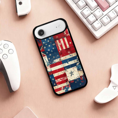 iPhone 17 Air Case — Small American Flag Stars And Galaxy, Original Design Phone Case