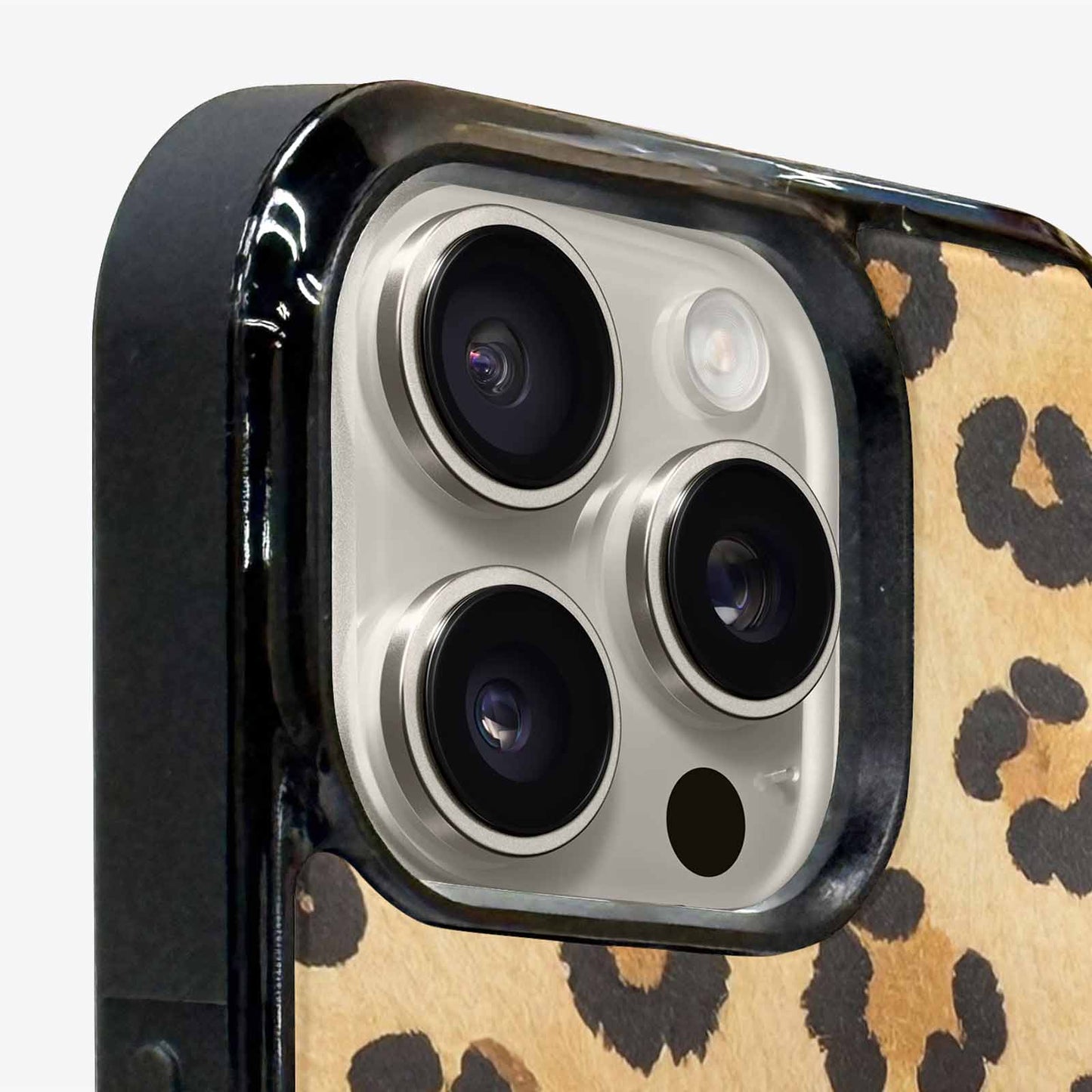 iPhone 16 Pro Max Case — Cheetah Print Sandy Tan Base With, Custom Made Phone Cover
