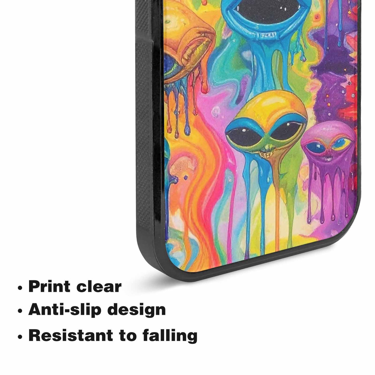 iPhone 15 Plus Case — Aliens Tie Dyemelting Aliens P Bod, Custom Phone Case