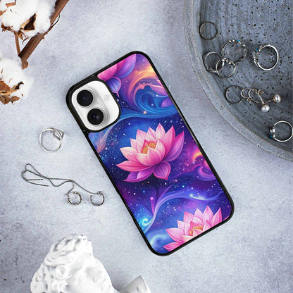 iPhone 16 Plus Case — Lotus Galaxy Art Seamless Pattern Vibrant, Custom Made Phone Cover