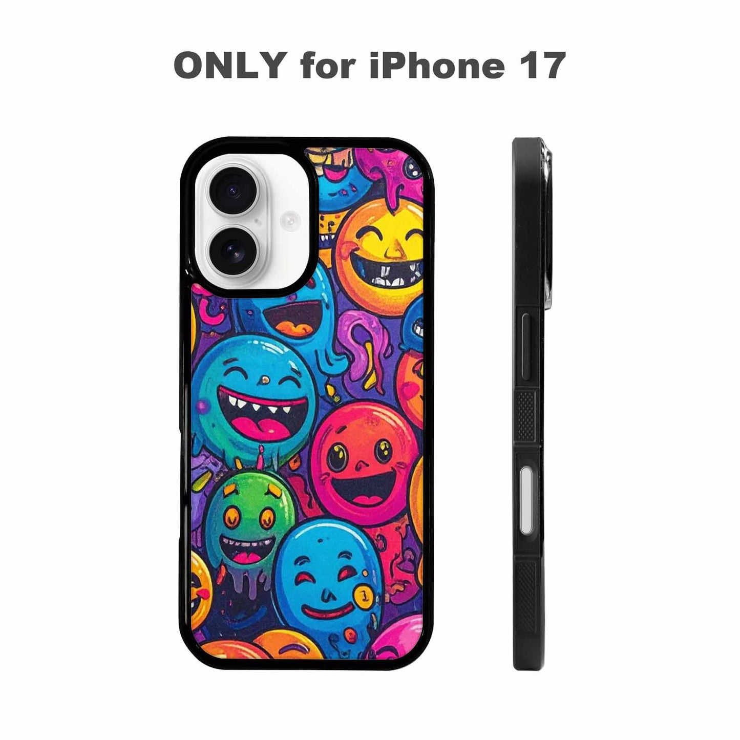 iPhone 17 Case — Small Funny Looking Cartoon Cute, Custom Designed Case Cover