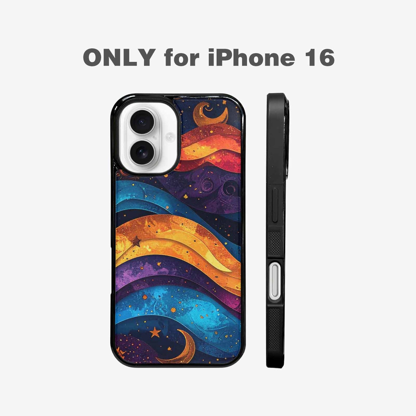 iPhone 16 Case — Steampunk Galaxy Art Seamless Pattern Vibrant, Customized Protective Case