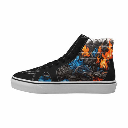 MEN'S Flame Burst High Top Canvas Aesthetic Shoes