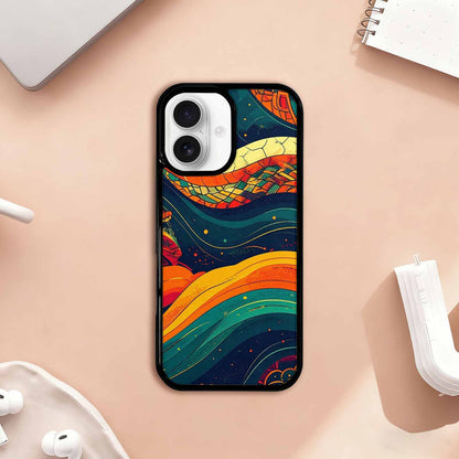 iPhone 17 Case — Hippie Serpent Pulse Original Art, Customized Protective Case