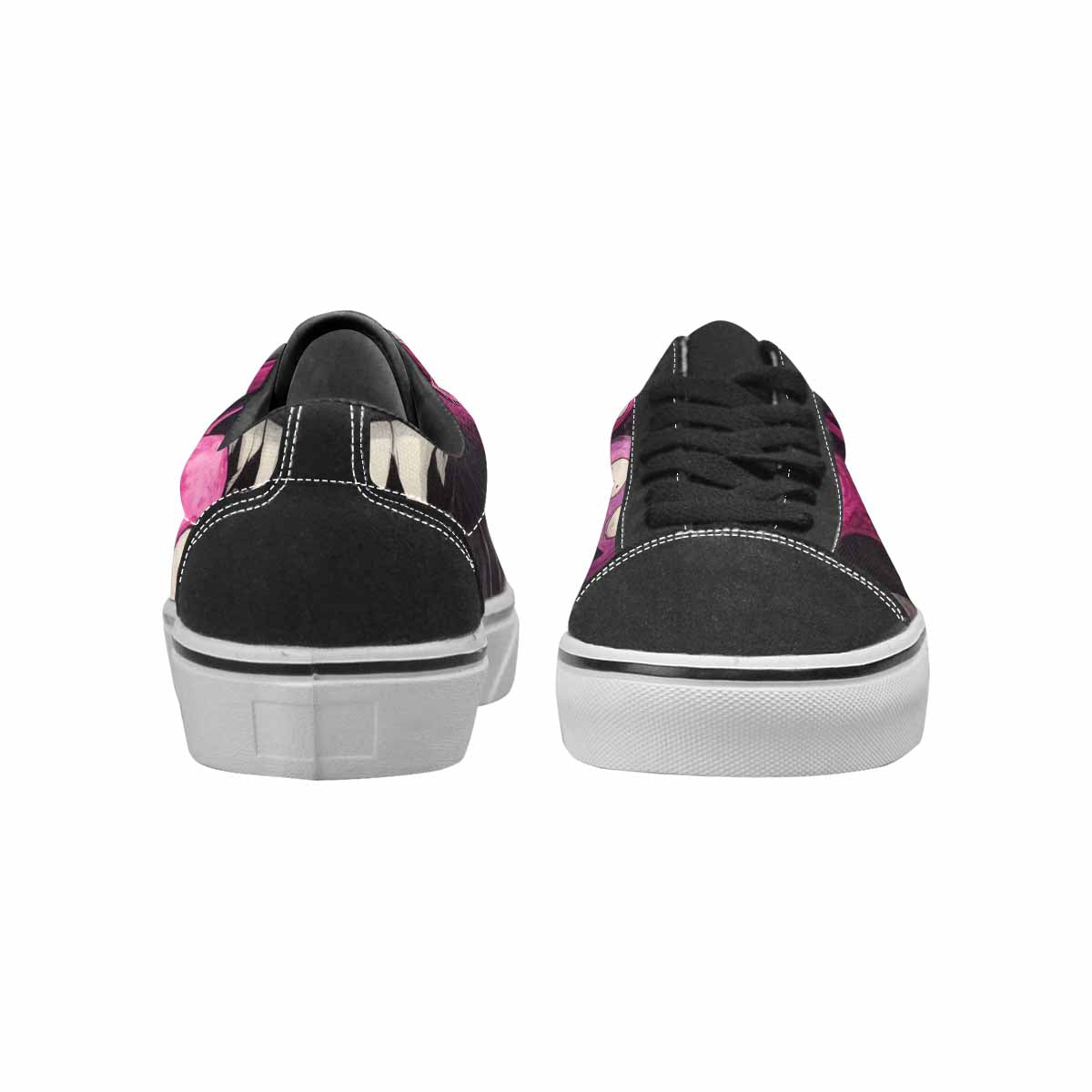 WOMEN'S Monsters (general) Lace-Up Canvas Kaleidoscope Sneakers