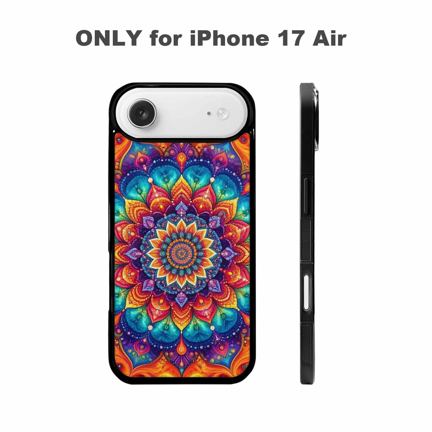 iPhone 17 Air Case — Tie Dye Mandala Art Seamless Tie, Personalized Phone Case