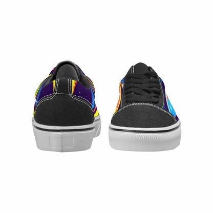 MEN'S Alien Ufo Cartoon Canvas Lace-Up Wallpaper Art Custom Sneakers