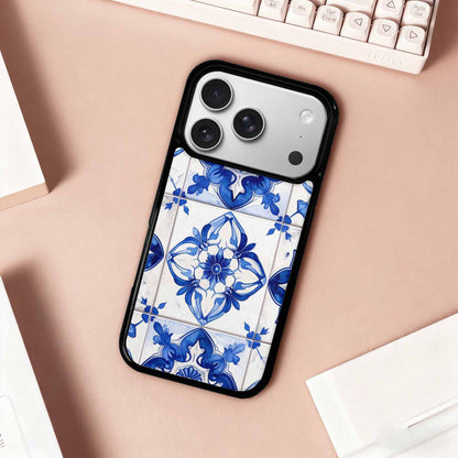 iPhone 17 Pro Case — Mexican Talavera Tile Pattern Floral, Custom Art Phone Cover