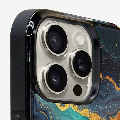 iPhone 16 Pro Case — Marble Dark, Original Design Phone Case