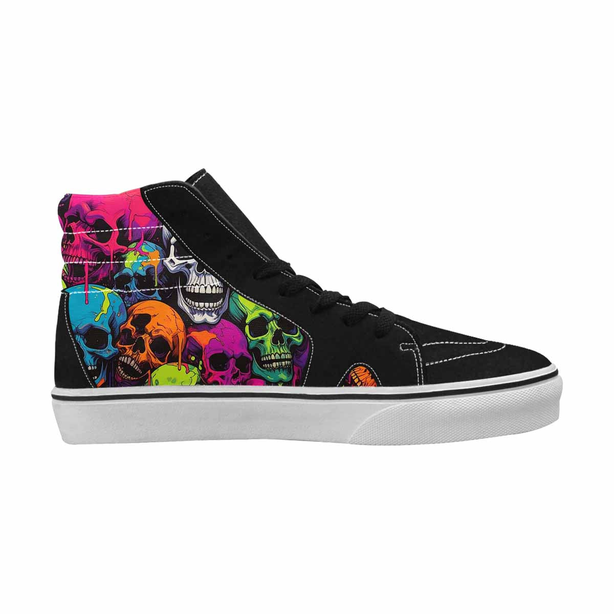 MEN'S Vibrant Camo 1000 S High Top Canvas Grunge Custom Shoes