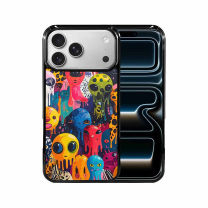 iPhone 17 Pro Max Case — Melting Aliens Pattern Alien Scifi, Customized Protective Case