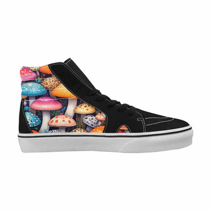 MEN'S Mushrooms High Top Canvas Cottagecore Custom Sneakers