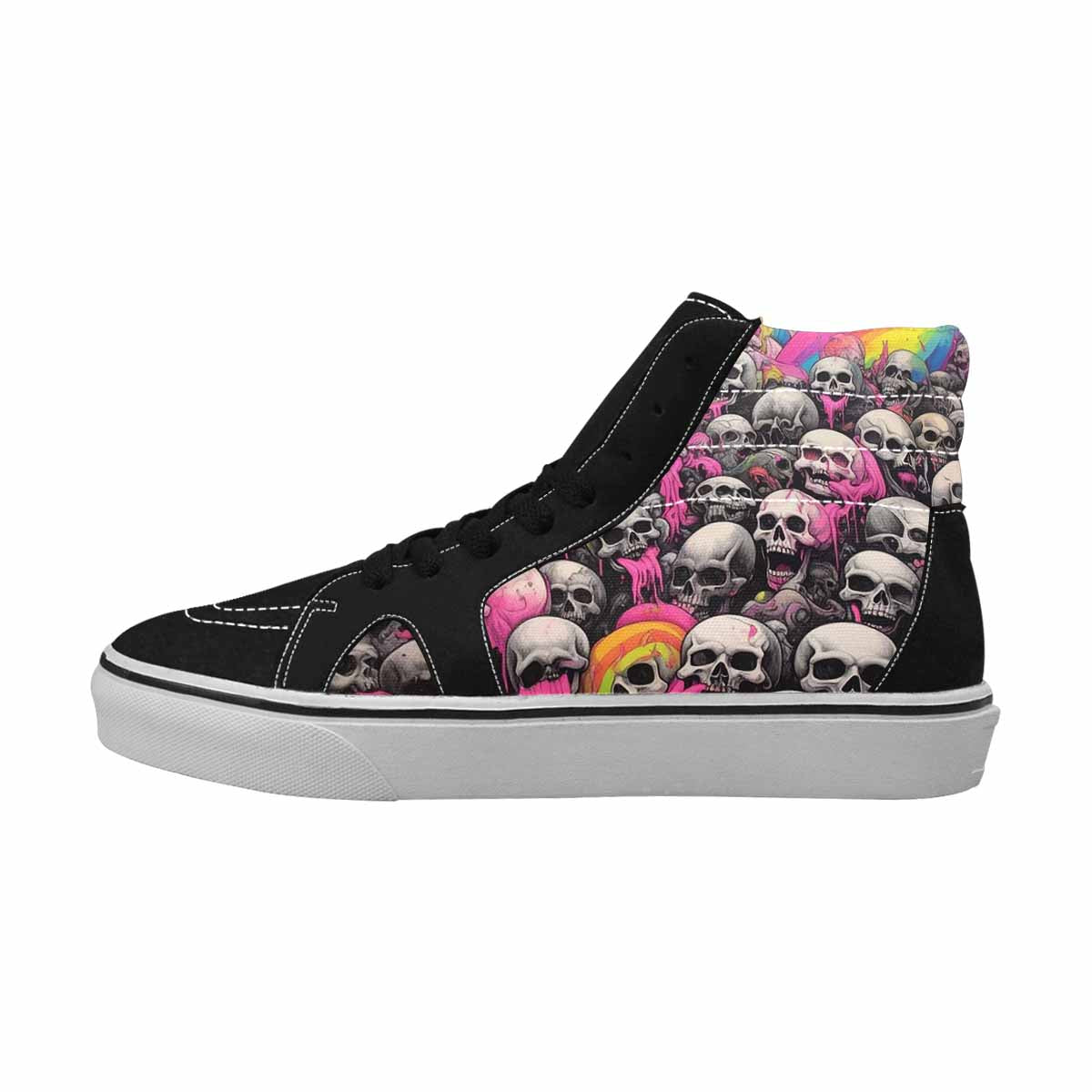 MEN'S Rainbow From Skull S High Top Canvas Aesthetic Shoes
