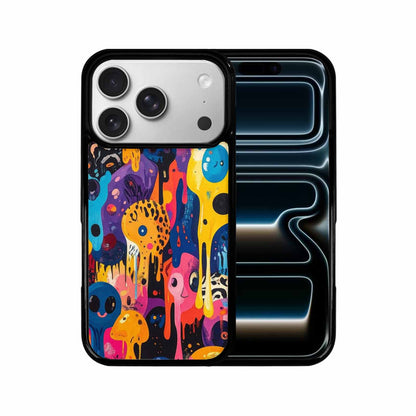 iPhone 17 Pro Case — Melting Aliens Pattern Hundreds Of Alien, Custom Print Case Cover