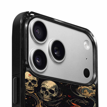 iPhone 17 Pro Case — Skull Dark Art Gothic Print Gothic, Custom Made Phone Cover