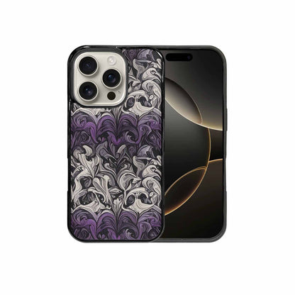 iPhone 16 Pro Case — Asexual Flag Color Theme Small Rainbow, Custom Designed Case Cover