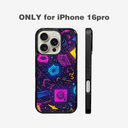 iPhone 16 Pro Case — 80s Retro Motif 80s Retro Motifs, Customized Protective Case