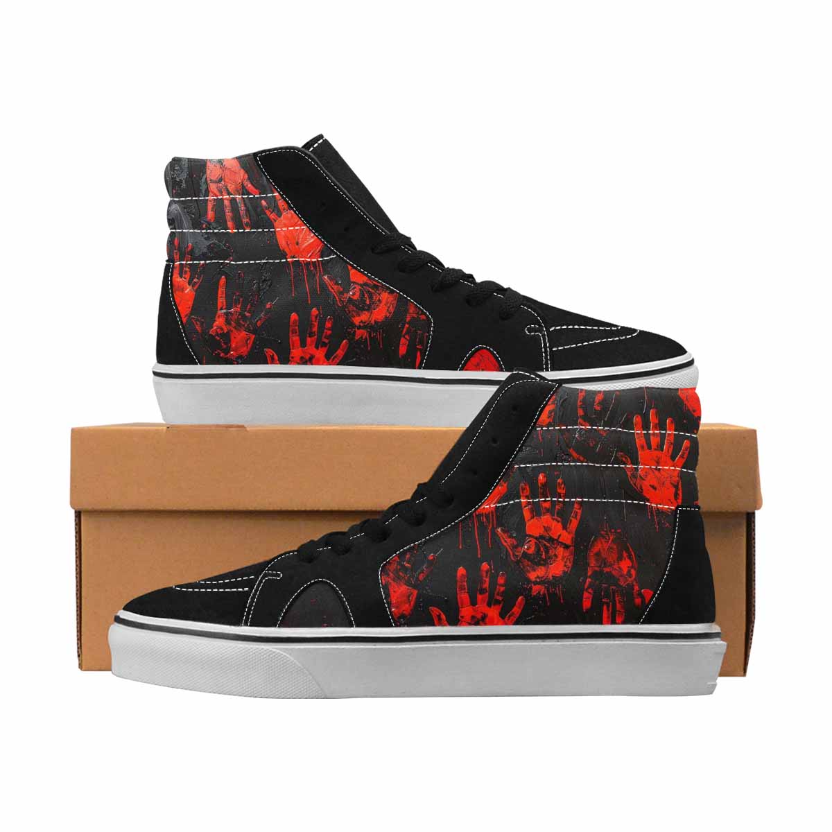 MEN'S Halloween Splatter Handprint 3 Ferion