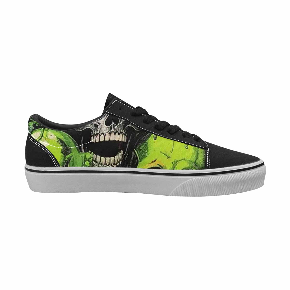 WOMEN'S Rainbow From Skull S Lace-Up Canvas Dreamcore Custom Shoes