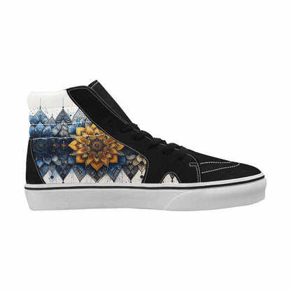 MEN'S Mandala Medallion High Top Canvas Aesthetic Custom Shoes