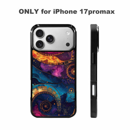 iPhone 17 Pro Max Case — Steampunk Galaxy Art Seamless Galaxy Space, Custom Designed Case Cover