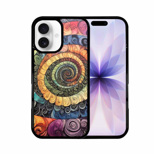 iPhone 17 Case — Tie Dye Swirls (black Tie Dye, Custom Art Phone Cover