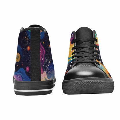 MEN'S Galaxy Art - High Top Canvas Y2K Sneakers