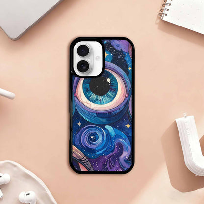 iPhone 17 Case — Seamless Tileable Pattern Of Galaxy Space, Custom Printed Phone Case