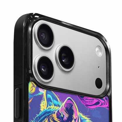iPhone 17 Pro Max Case — Neon Zebra Print Animal Print, Custom Phone Case