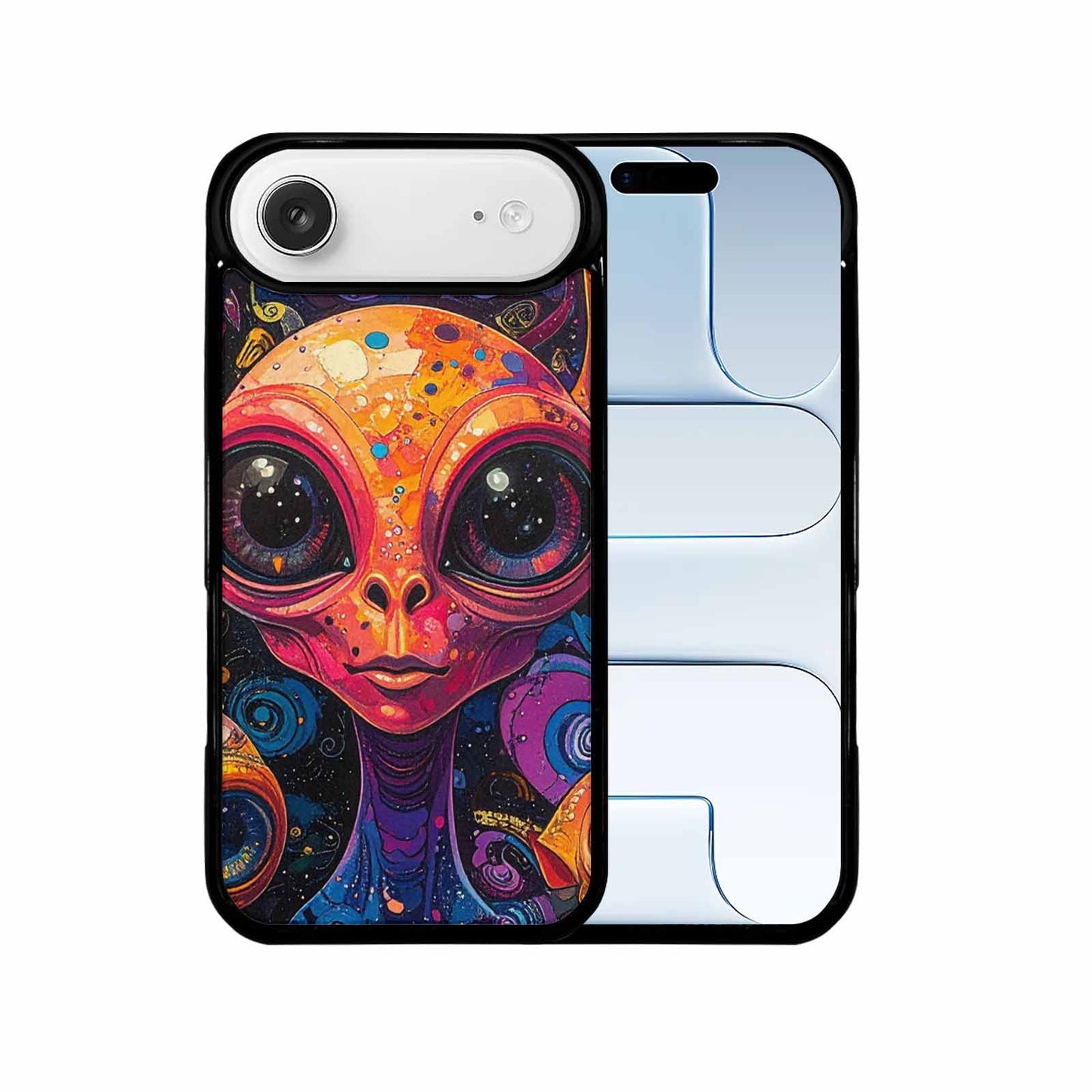 iPhone 17 Air Case — Cartoon Alien Characters Alien Scifi, Custom Art Phone Cover