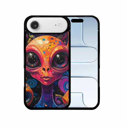 iPhone 17 Air Case — Cartoon Alien Characters Alien Scifi, Custom Art Phone Cover