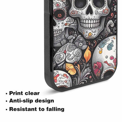 iPhone 15 Plus Case — Greyscale Black And White Dark Black, Unique Phone Case Design