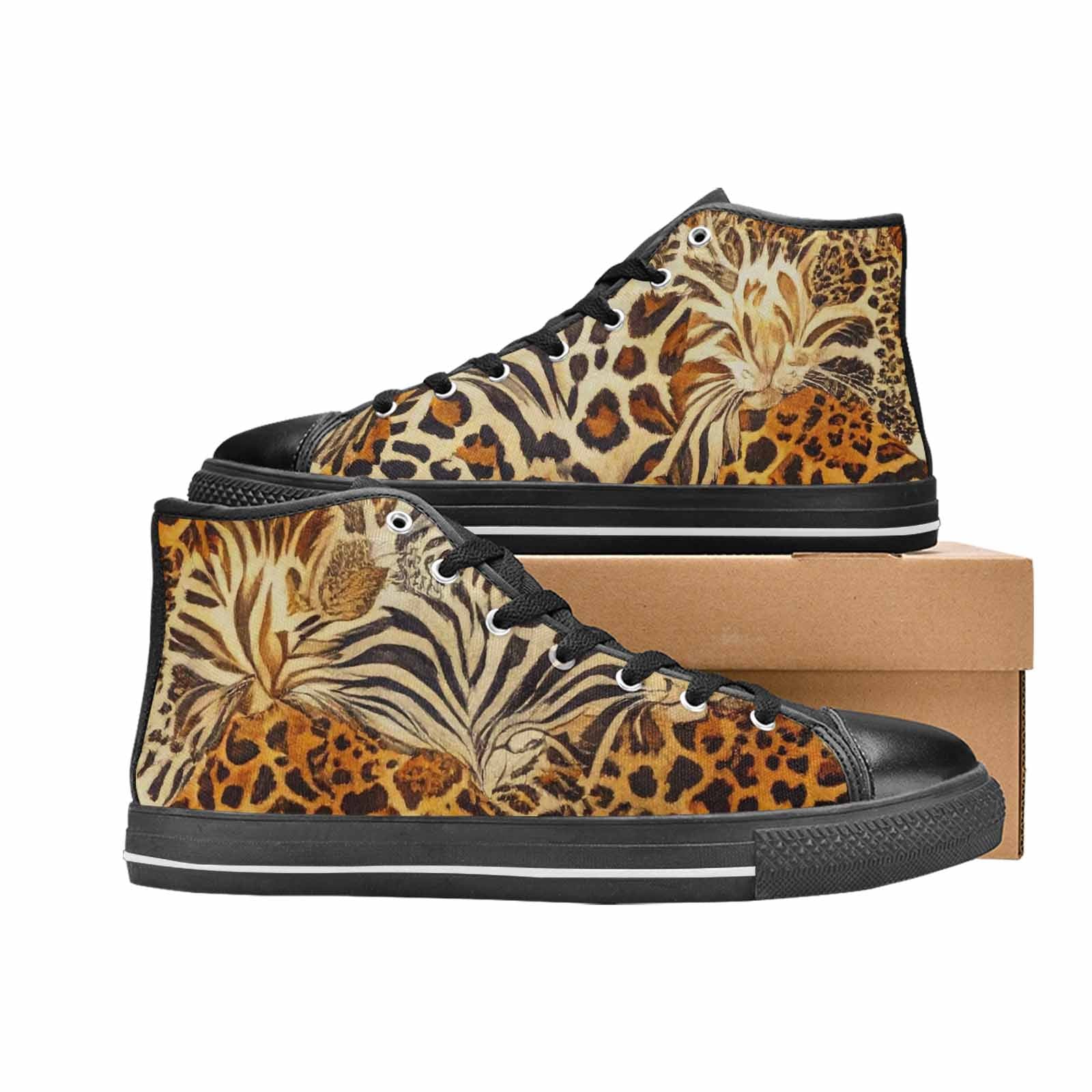 MEN'S Animal Print High Top Canvas Y2K Custom Sneakers