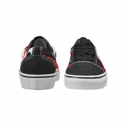 WOMEN'S Skulls (general) Lace-Up Canvas Cottagecore Sneakers