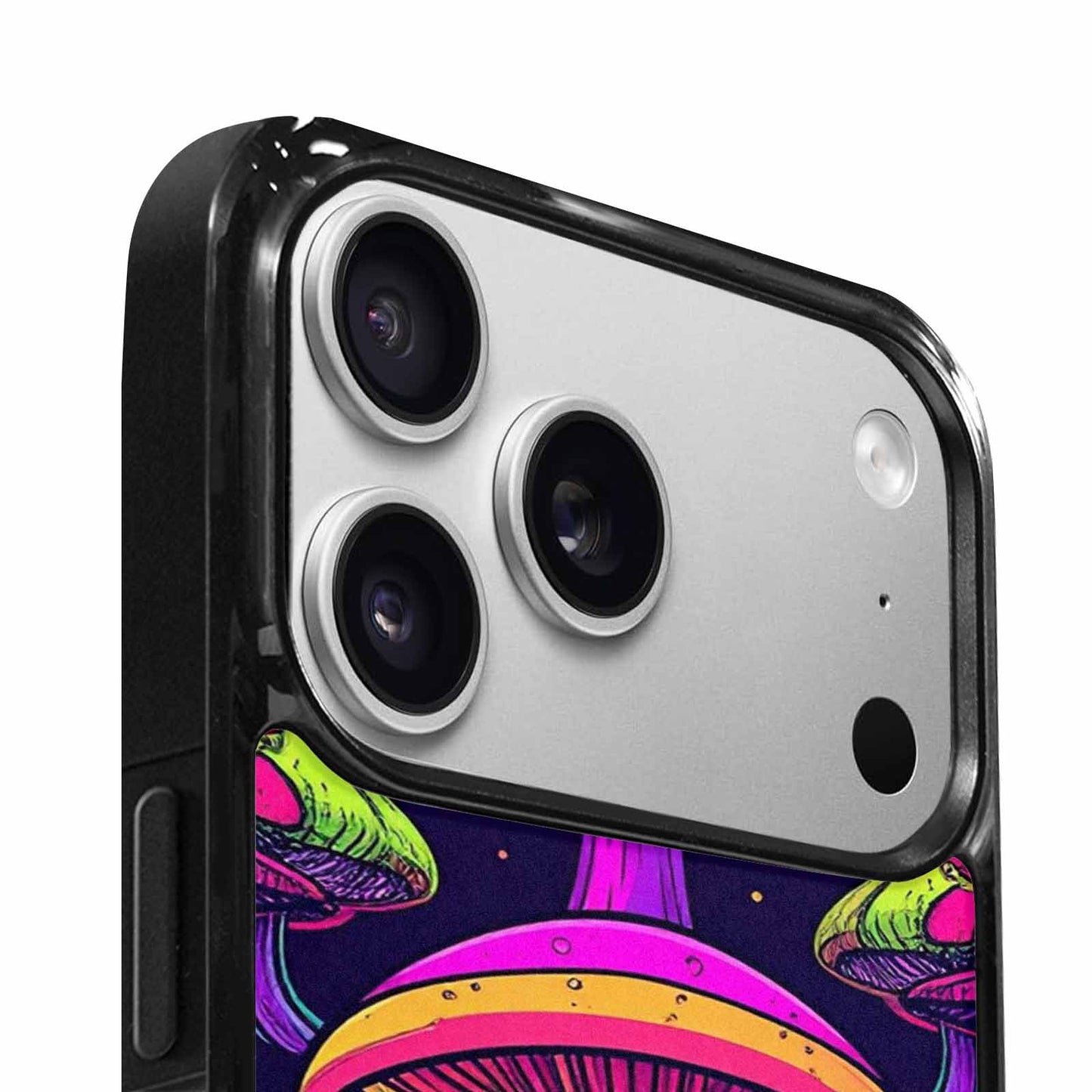 iPhone 17 Pro Max Case — Psychedelic Mushroom Cartoon Pattern Cartoon Cute, Custom Phone Case