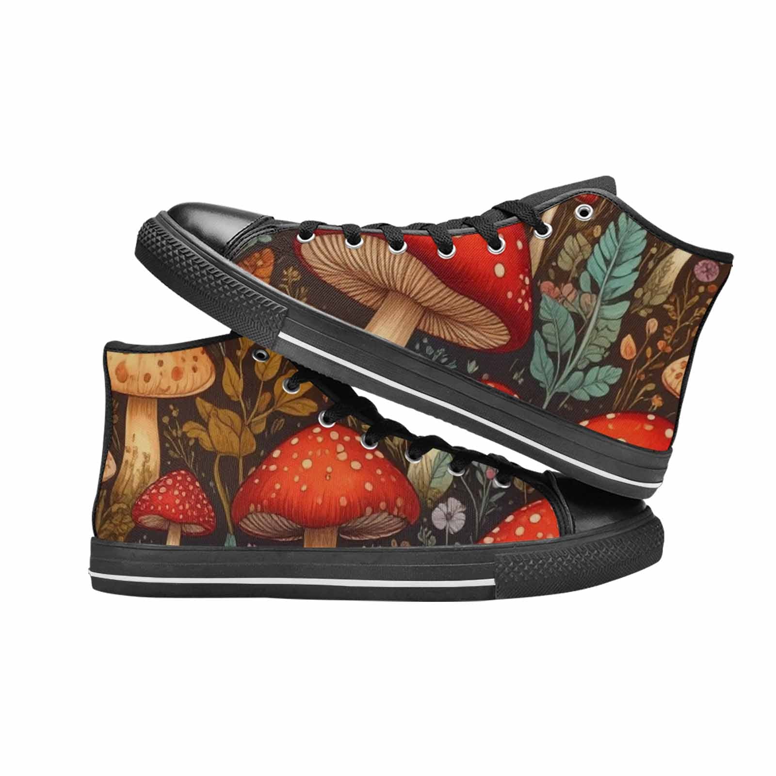 WOMEN'S Mushroom High Top Canvas Cottagecore Shoes